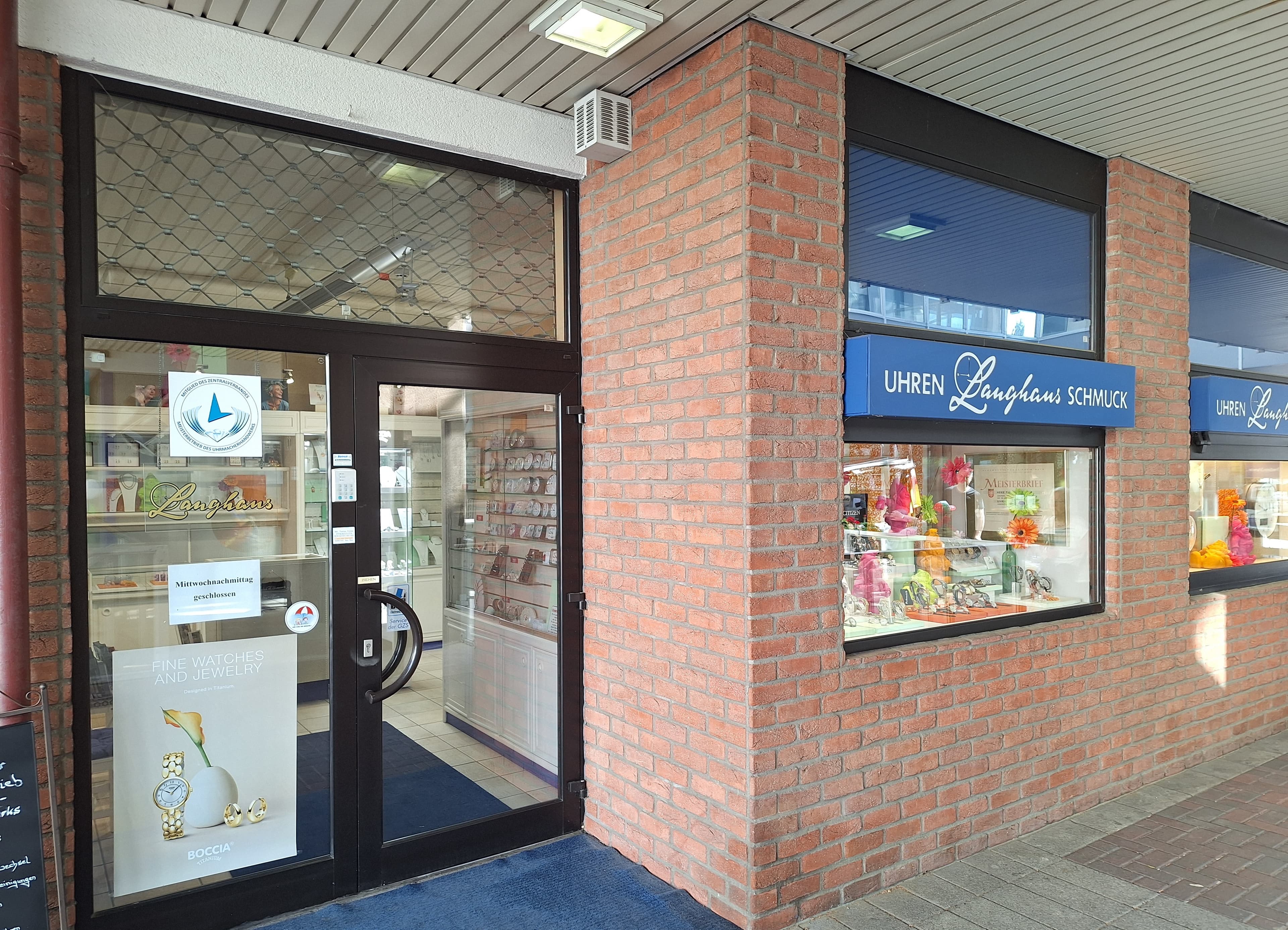 Juwelier Langhans Geschäft von außen
