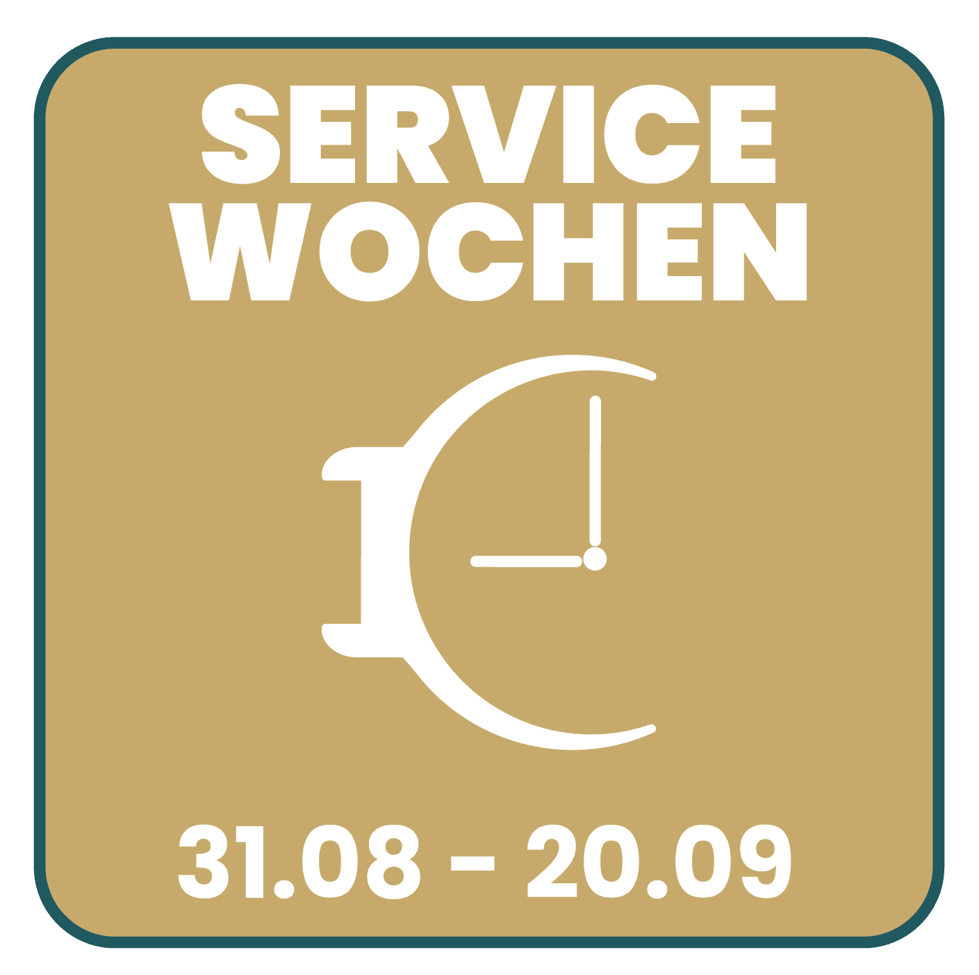 Uhrenexperte Servicewochen – 31.08. bis 20.09.