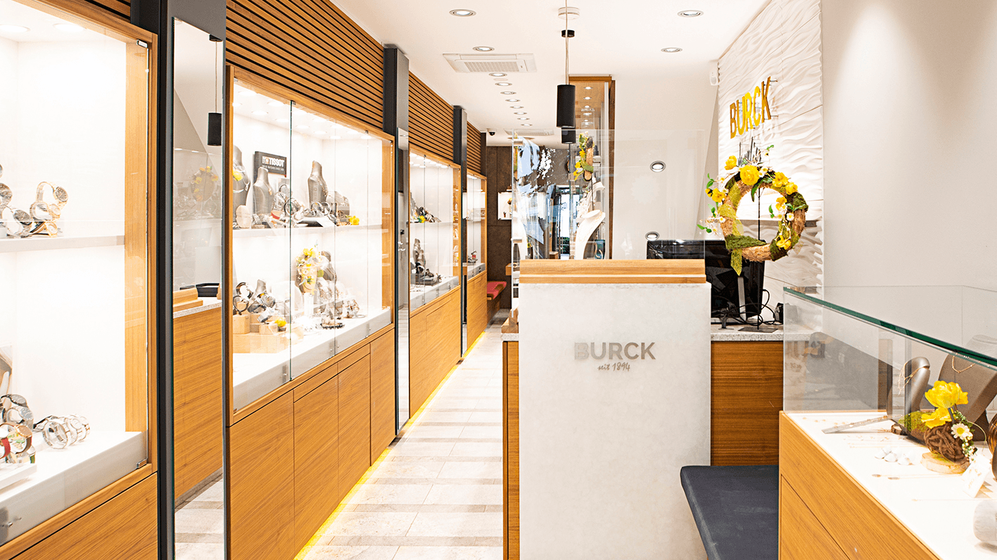 Juwelier Burck Geschäft innen